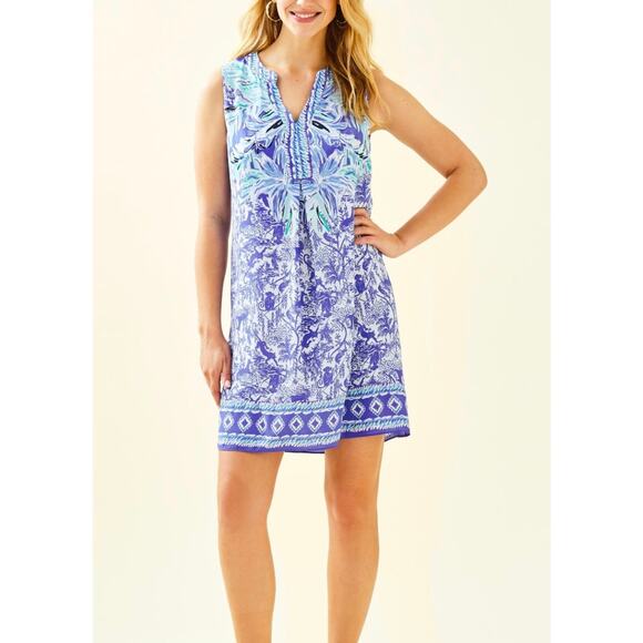 Lilly Pulitzer Evah Shift Ready set Gecko Size M - Picture 1 of 6